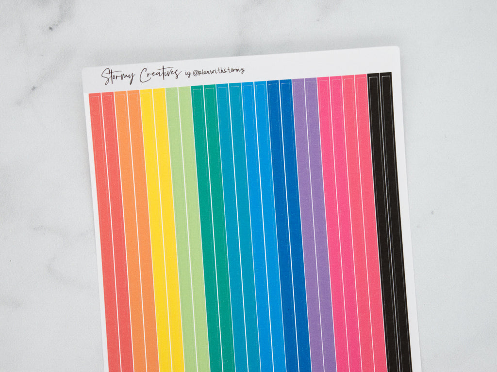 Bright Colors Super Skinny Washi