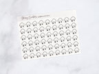 Transparent Cloudy Snow Flurries Weather Icon
