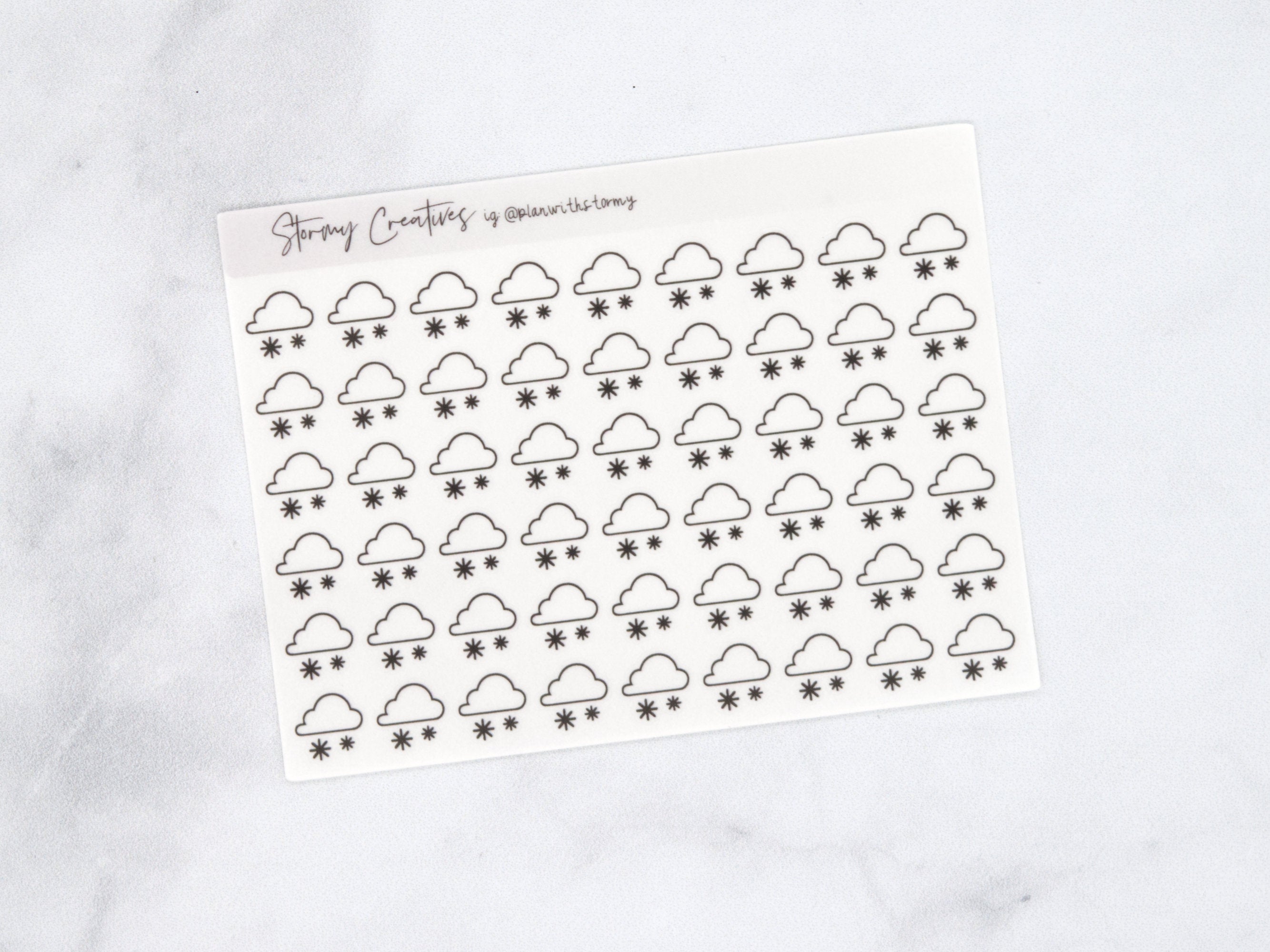 Transparent Cloudy Snow Flurries Weather Icon