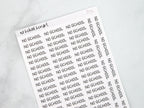 No School Script Stickers
