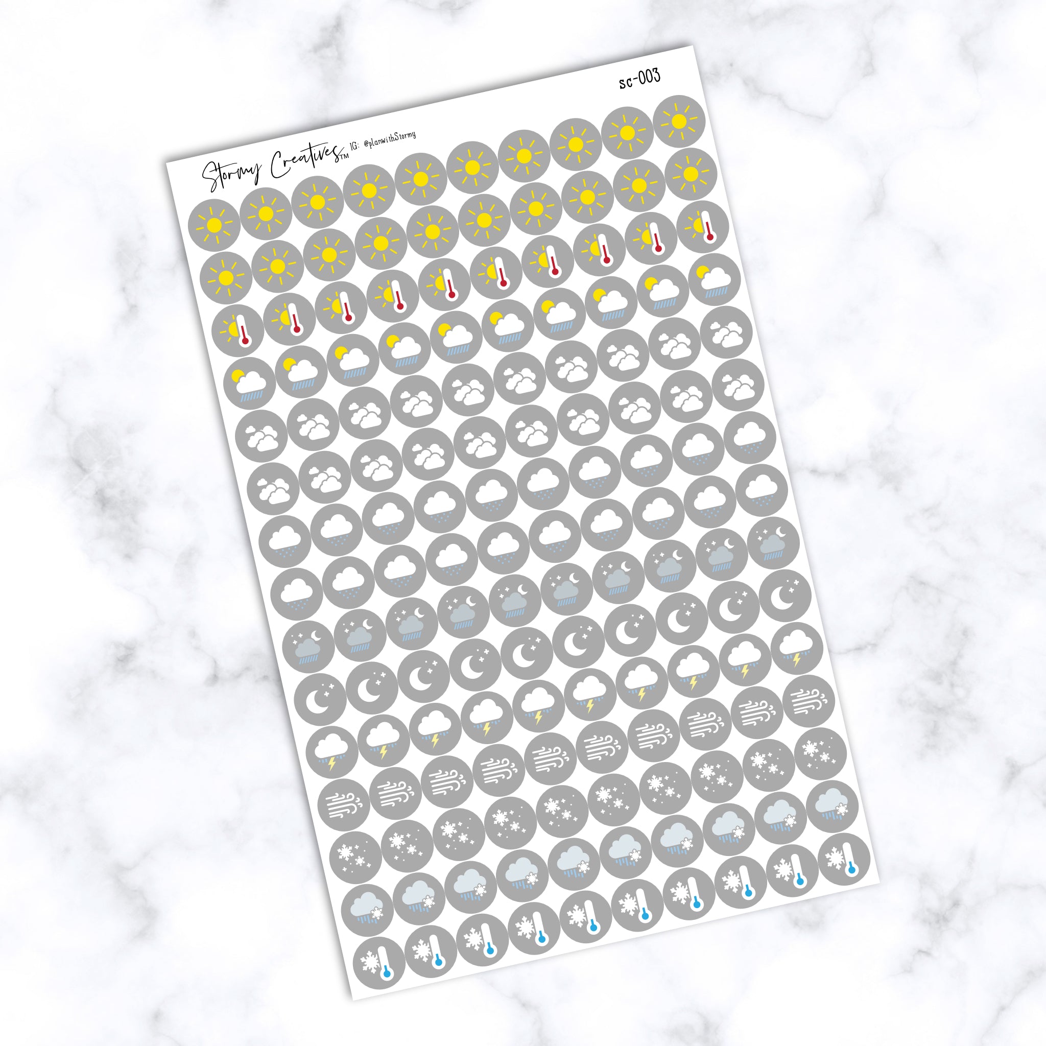 Weather Icon Stickers