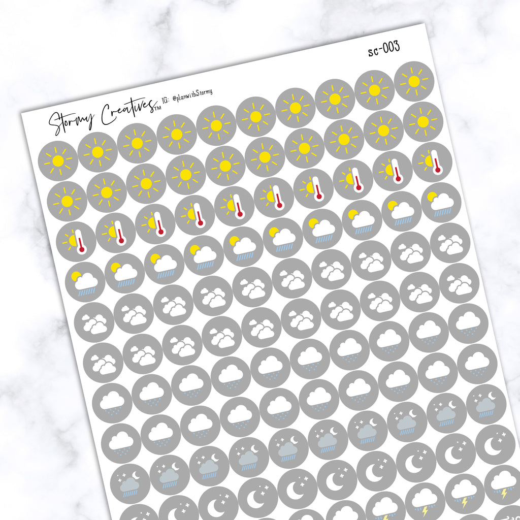 Weather Icon Stickers