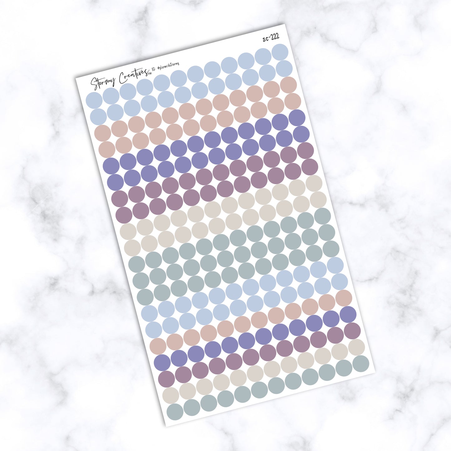 Small Erin Condren Flora Dot Stickers