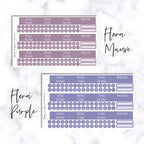 Monthly View Stickers - Erin Condren Flora Colors