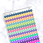 Small Radio Icon Dot Stickers, 260 Stickers per sheet