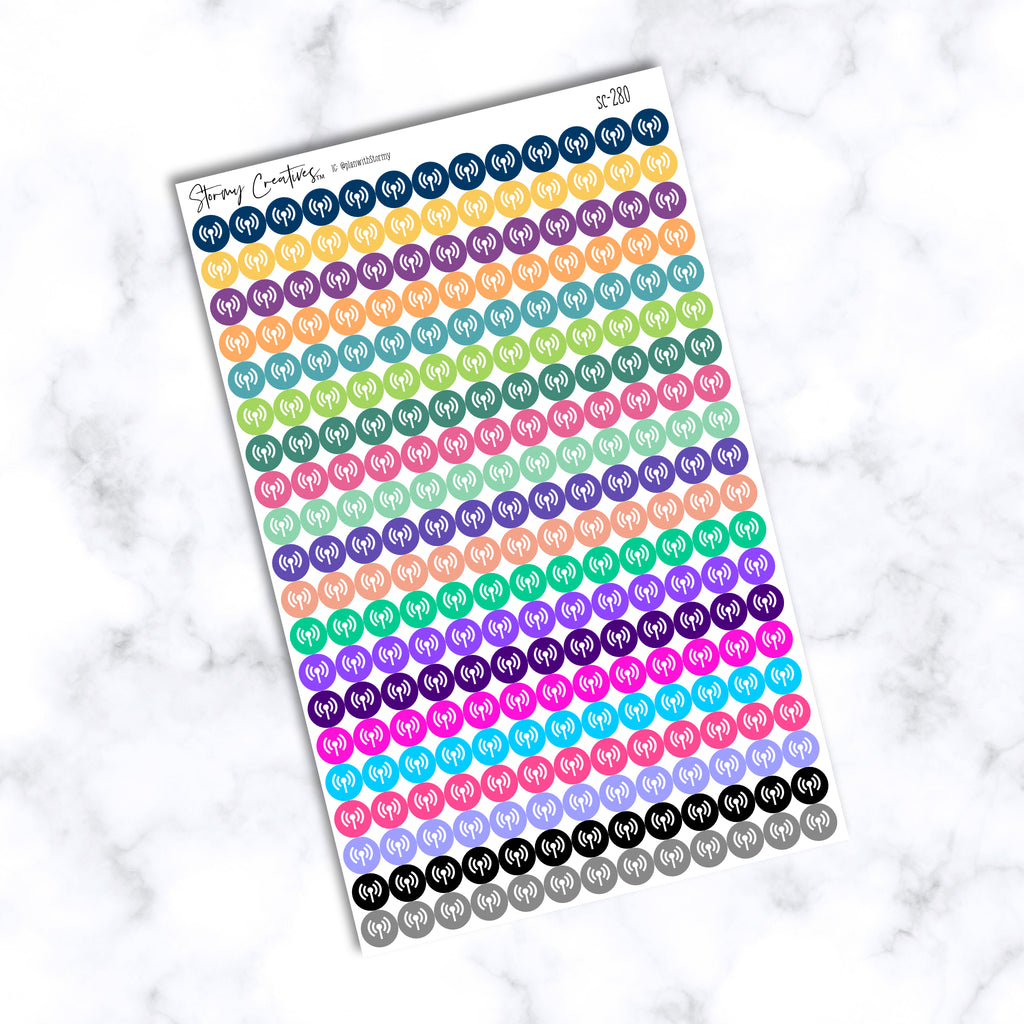 Small Radio, Broadcast Dot Stickers