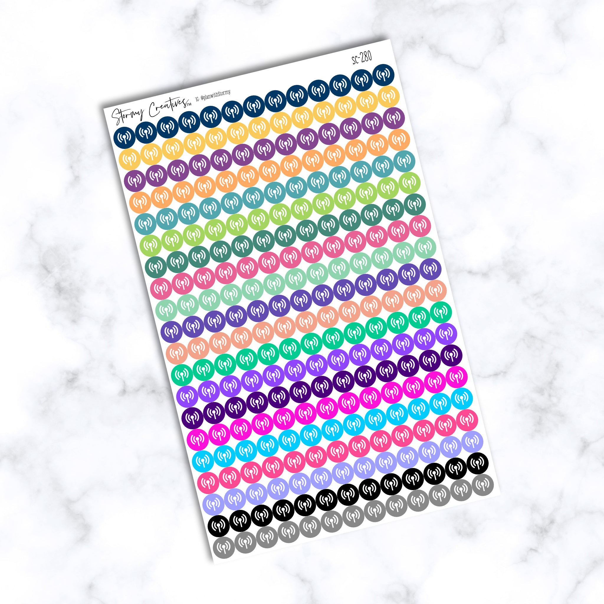 Small Radio, Broadcast Dot Stickers