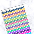 Small Electric Car Icon Dot Stickers, 260 Stickers per sheet