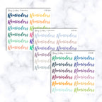 Colorful Dashboard Reminders Script