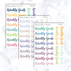 Colorful Dashboard Weekly Goals Script