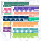 Erin Condren Classic Colors Custom Monthly Layout