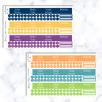 Monthly View Stickers - Erin Condren Classic Colors
