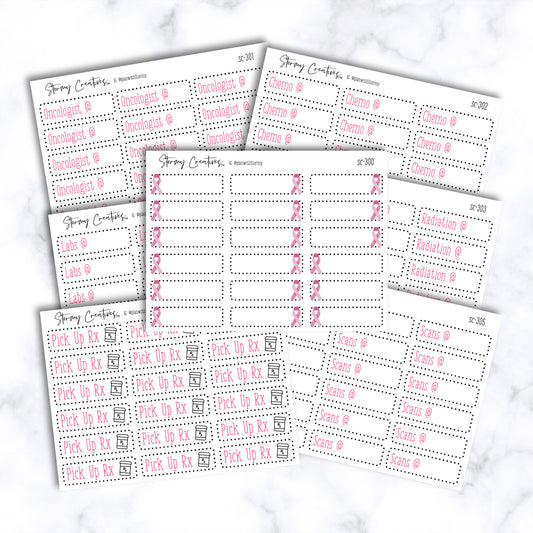 Breast Cancer Treatment Planner Stickers