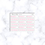 Breast Cancer Preventative Planner Stickers