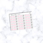 Breast Cancer Preventative Planner Stickers
